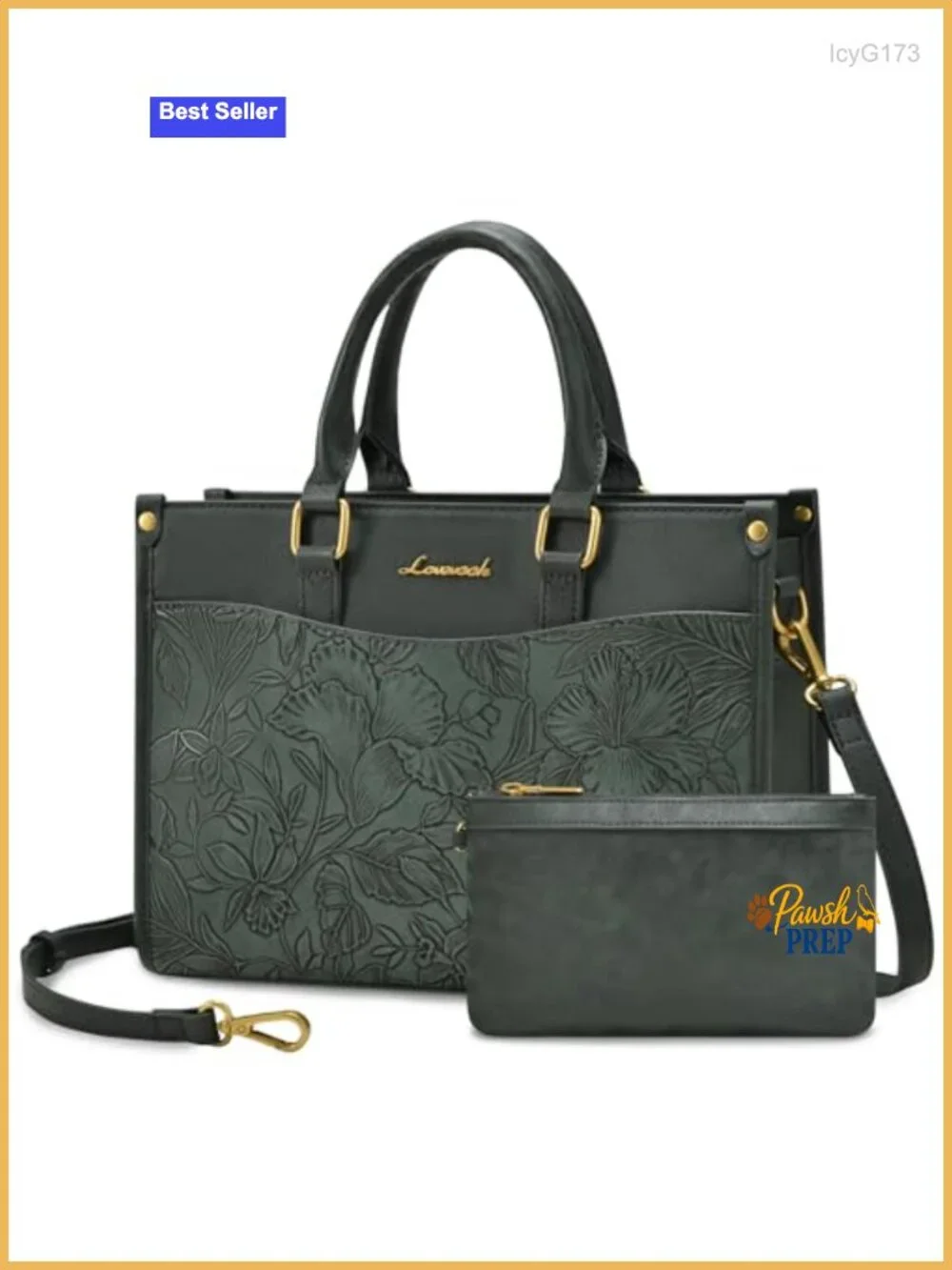 Vegan Leather Satchel Tote, Top Handle Crossbody Shoulder Bag, Structured